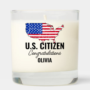 Proud New U.S. Citizen – American Map Scented Candle