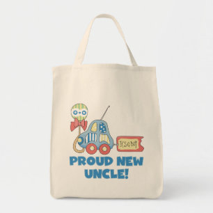 Proud New Uncle It's a Boy Tshirts and Gifts Tote Bag