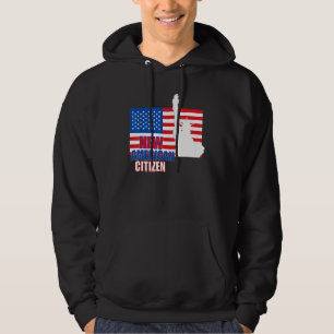 Proud New US CITIZEN American Flag Citizenship Hoodie
