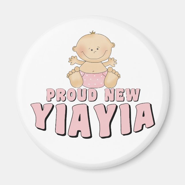 PROUD NEW YiaYia T-Shirt Magnet (Front)