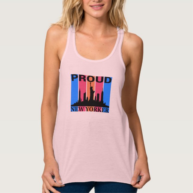 Proud New Yorker - New York Lover Tank Top (Front)