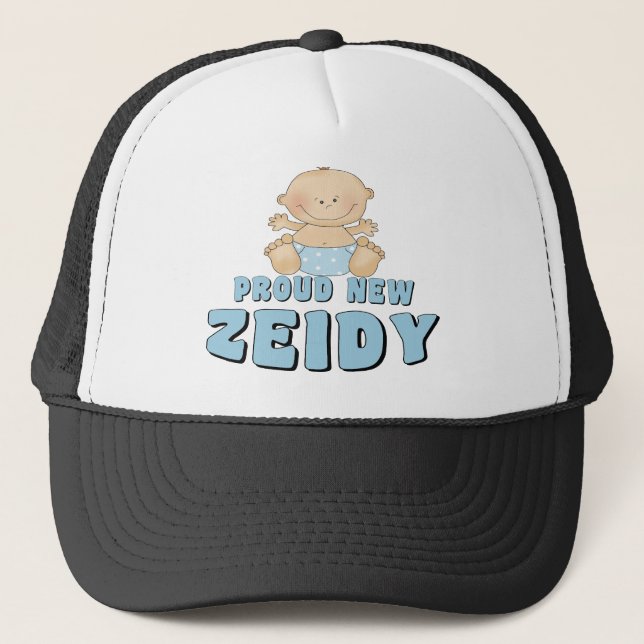 PROUD NEW Zeidy Boy Trucker Hat (Front)