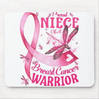 Proud Niece Of A Breast Cancer Warrior Awareness Mouse Pad