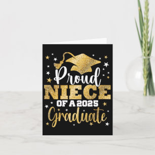 Proud Niece Of A Cl Of 2025 Graduate Senior Gradua Card