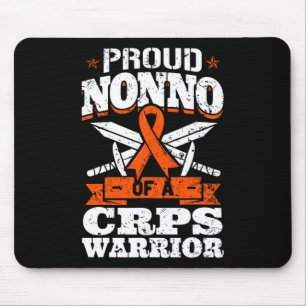 Proud Nonno Of A CRPS Warrior RSD Awareness Ribbon Mouse Pad