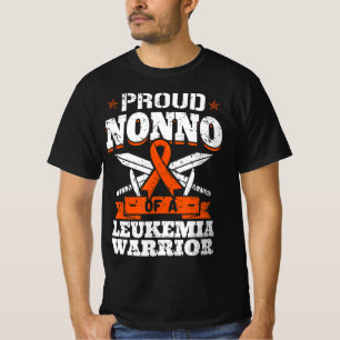Proud Nonno Of A Leukemia Warrior Grandpa Awarenes T-Shirt