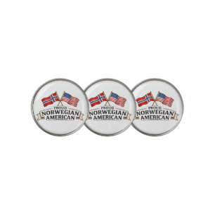 Proud Norwegian American Golf Ball Markers