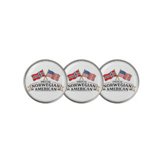 Proud Norwegian American Golf Ball Markers