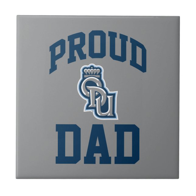 Proud ODU Dad Ceramic Tile (Front)