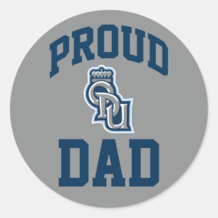 Proud ODU Dad Classic Round Sticker