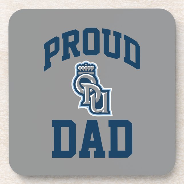 Proud ODU Dad Drink Coaster (Front)