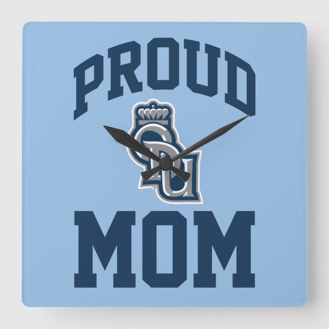 Proud ODU Mom Square Wall Clock (Front)