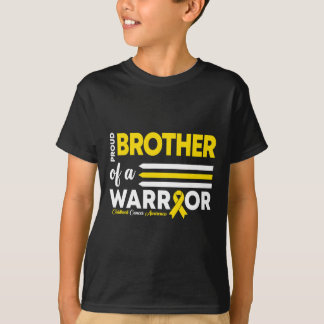 Proud Of A Brother Warrior Childhood Cancer Awaren T-Shirt