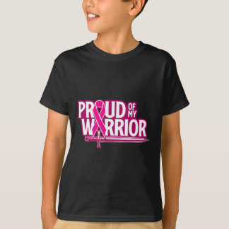 Proud Of My Breast Cancer Warrior - Family Friend  T-Shirt