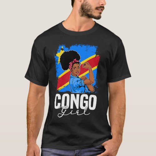 Proud Of My Congolese Roots Congo BHM BLM Pride Af T_Shirt