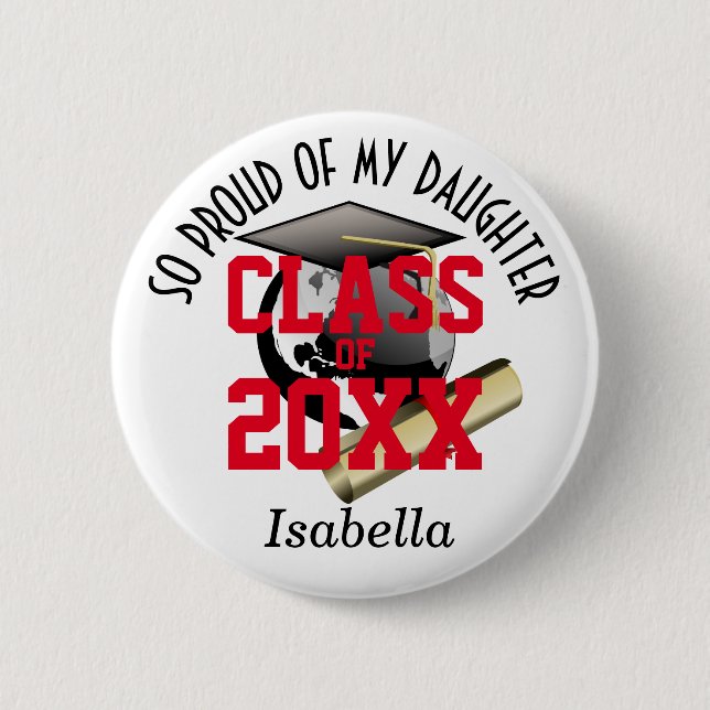 Proud of My Graduate Button (Front)