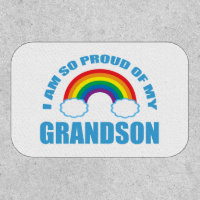 Proud of My Grandson Rainbow Grandparents