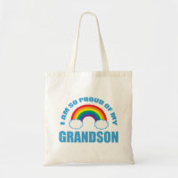 Proud of My Grandson Rainbow Grandparents