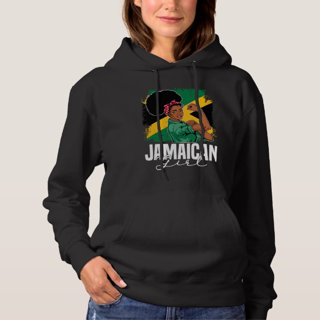 Proud Of My Jamaican Roots Jamaica BHM BLM Pride A Hoodie (Front)