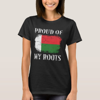 Proud Of My Malagasy Roots Malagasy Flag Madagasca T-Shirt