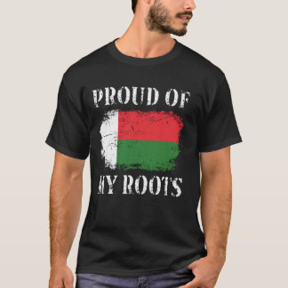 Proud Of My Malagasy Roots Malagasy Flag Madagasca T-Shirt