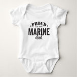 Proud of my MARINE dad Baby Bodysuit