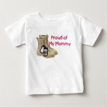 Proud Of My Mommy (army) Baby T-shirt at Zazzle