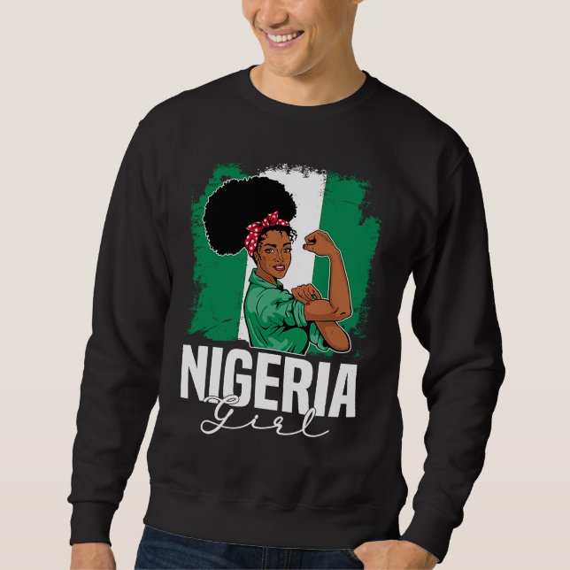 Proud Of My Nigerian Roots Nigeria BHM BLM Pride A Sweatshirt (Front)