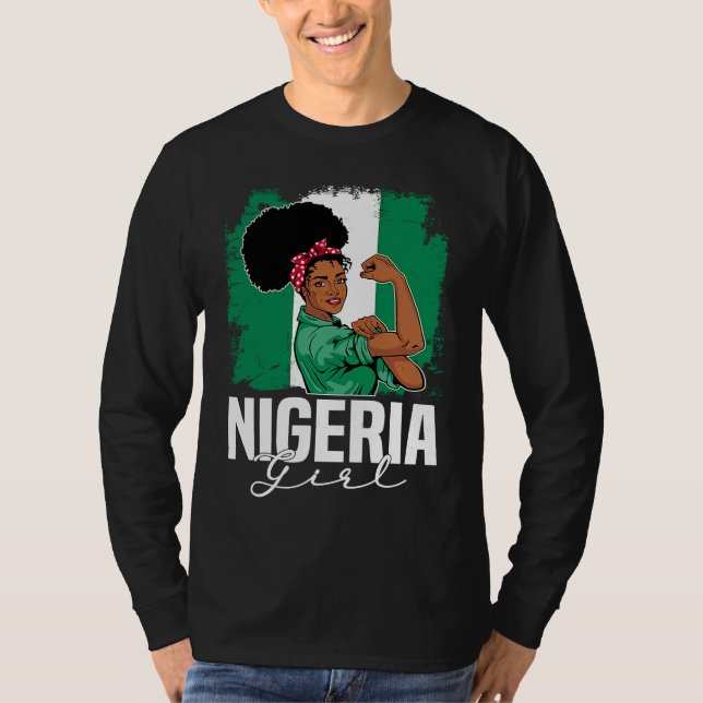 Proud Of My Nigerian Roots Nigeria BHM BLM Pride A T-Shirt (Front)