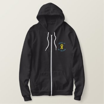 Proud Of My Soldier  Army Wife Embroidered Hoodie by brannye at Zazzle