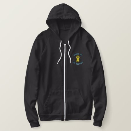 Proud Of My Soldier, Army Wife Embroidered Hoodie
