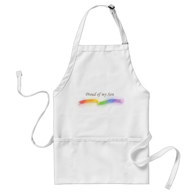 Proud of my Son Adult Apron (Front)