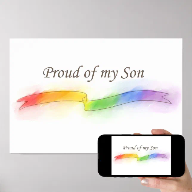 Proud of my Son Poster | Zazzle