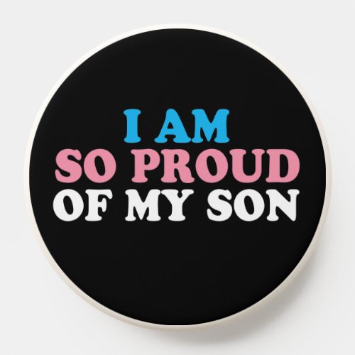 Proud of My Transgender Son Mom Dad Parent Button PopSocket