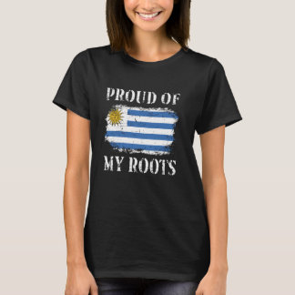 Proud Of My Uruguayan Roots Uruguayan Flag Uruguay T-Shirt
