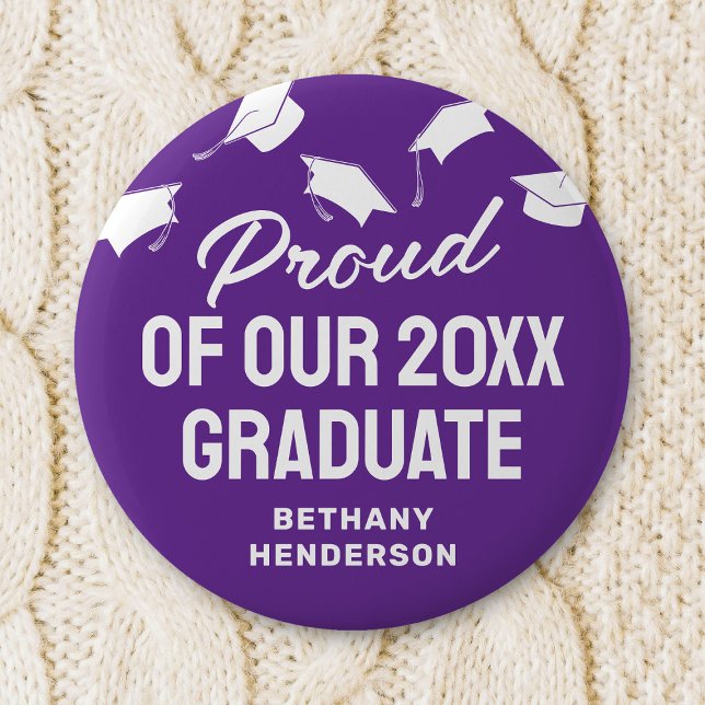 Proud of our 2026 Graduate Purple Button (Creator Uploaded)
