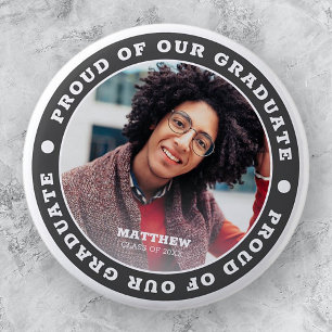 Proud of our Graduate 20XX Graduation Photo Button
