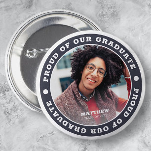 Proud of our Graduate 20XX Graduation Photo Button