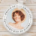 Proud of our Graduate 20XX Modern Graduation Photo Keychain<br><div class="desc">This simple and classic design is composed of serif typography and add a custom photo.</div>