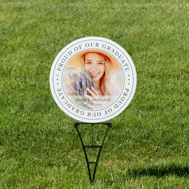 Proud of our Graduate 20XX Modern Graduation Photo Sign (Insitu)