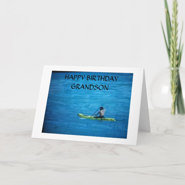 "PROUD OF THE MAN YOU'VE BECOME GRANDSON" BIRTHDAY CARD (Front)