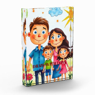 proud of your child add artwork to this cute acrylic award