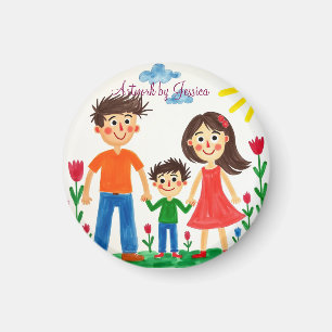 Proud of your  Child's artwork painting  Magnet
