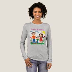 Proud of your  Child's artwork painting  Tri-Blend Shirt