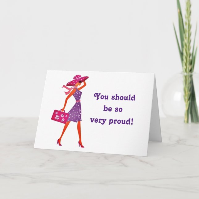 PROUD OF YOURSELF **GRADUATE** CARD (Front)