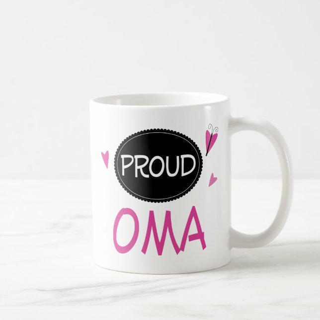 Proud Oma Coffee Mug (Right)