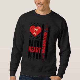 Proud Open Heart Surgery Warrior Open Heart Surger Sweatshirt