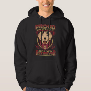 Proud Owner Of A Golden Retriever Dog Breed Dog Hoodie