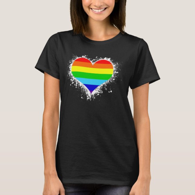 Proud Pansexual Transgender Queer LGBTQ+ Love Equa T-Shirt (Front)