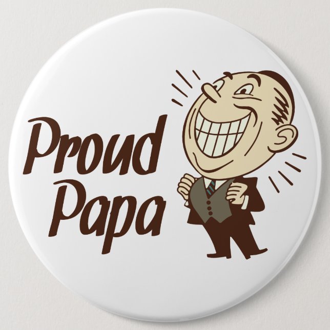 Proud Papa Button (Front)